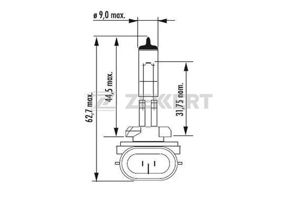 Bulb, front fog light (LP-1068)