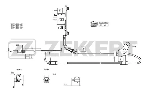 Sensor, wheel speed (SE-6075)