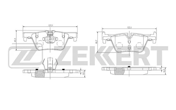 Brake Pad Set, disc brake (BS-2149)