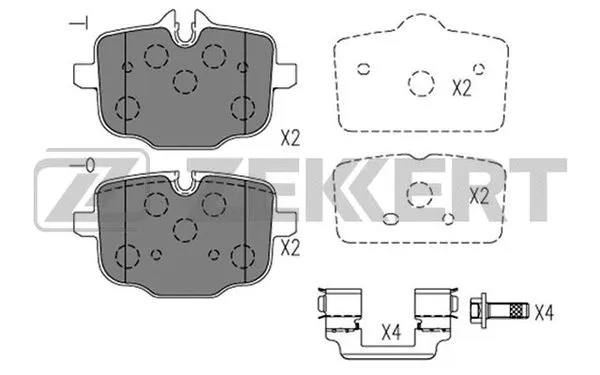 Brake Pad Set, disc brake (BS-1324)