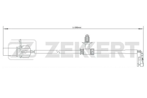Warning Contact, brake pad wear (BS-8096)