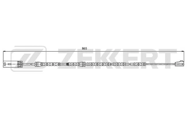 Warning Contact, brake pad wear (BS-8029)