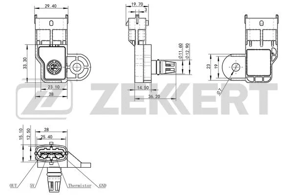 Sensor, intake manifold pressure (SE-1044)