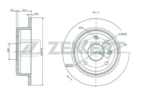 Brake Disc (BS-5405)