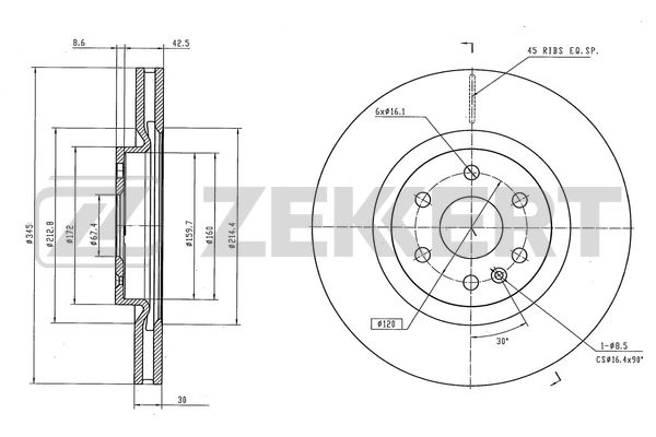 Brake Disc (BS-6583)