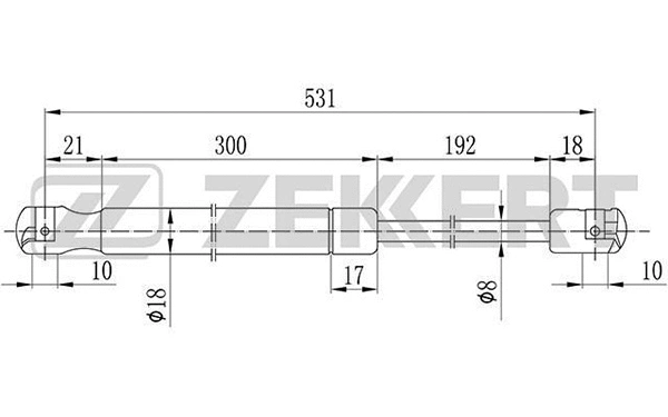 Gas Spring, boot/cargo area (GF-2097)