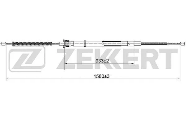 Cable Pull, parking brake (BZ-1066)