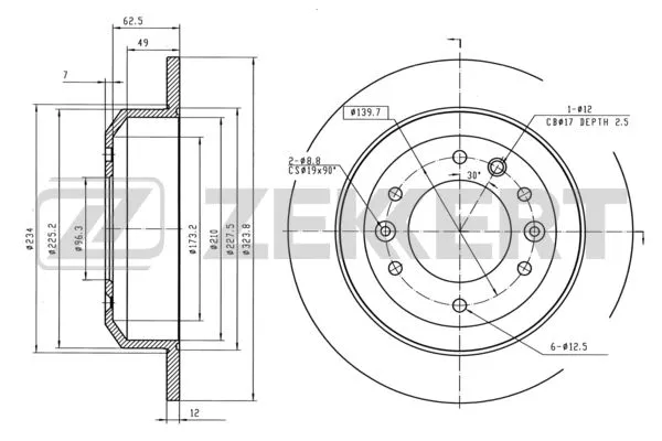 Brake Disc (BS-5969)