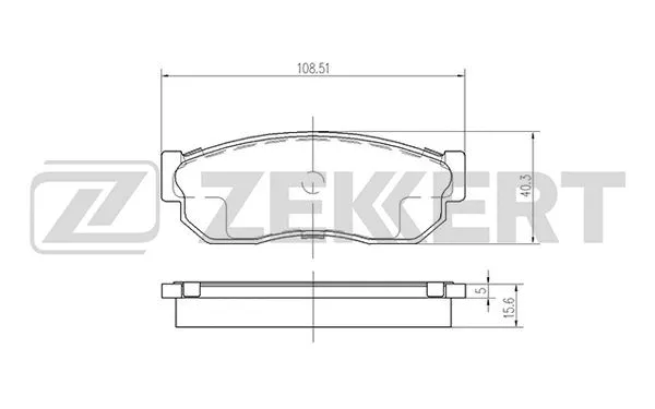 Brake Pad Set, disc brake (BS-2156)