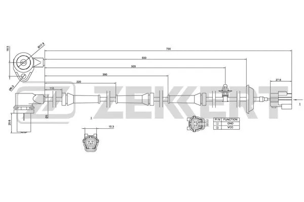 Sensor, wheel speed (SE-6117)