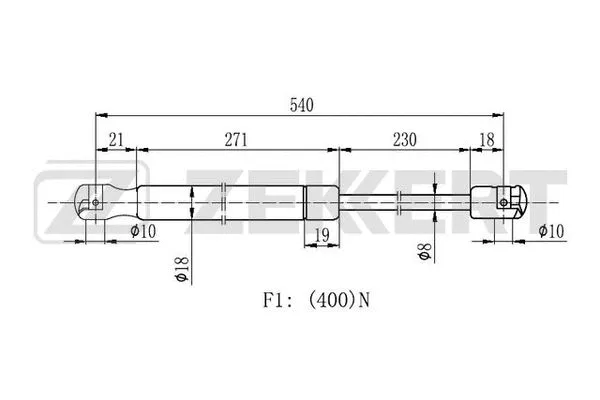 Gas Spring, boot/cargo area (GF-2187)