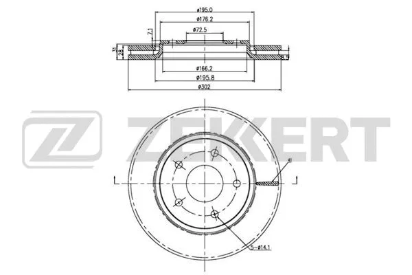 Brake Disc (BS-5505B)