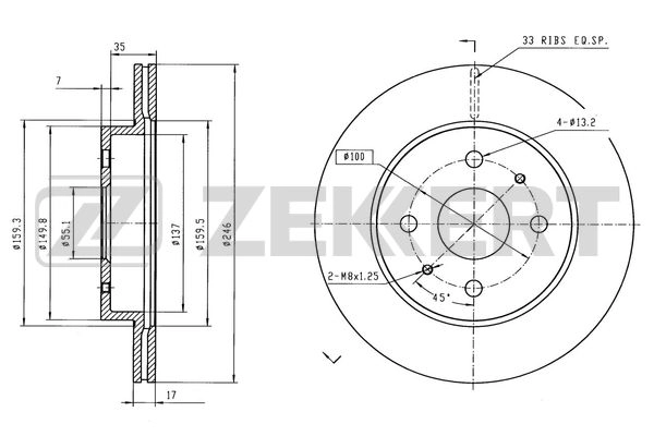 Brake Disc (BS-6592)