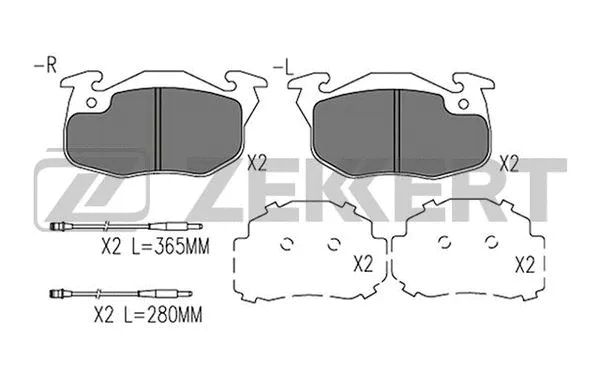 Brake Pad Set, disc brake (BS-1567)