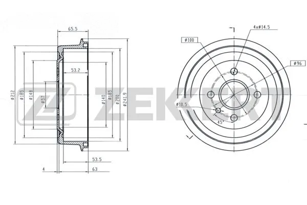 Brake Drum (BS-5053)