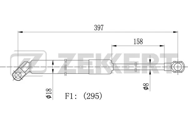 Gas Spring, boot/cargo area (GF-2020)