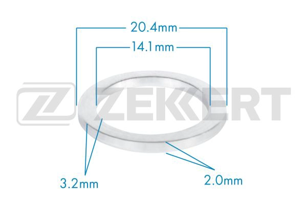 Seal Ring, oil drain plug (BE-3666)