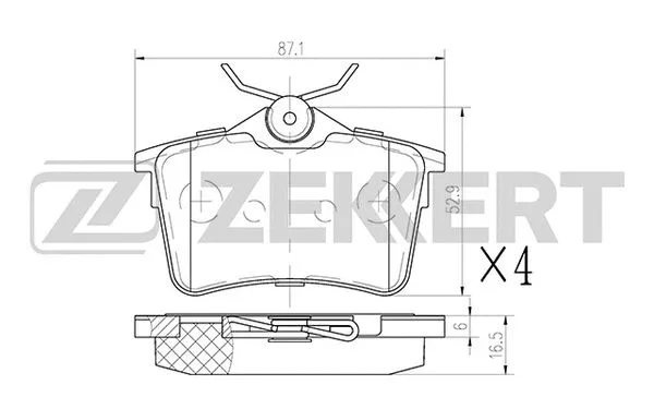 Brake Pad Set, disc brake (BS-1012)