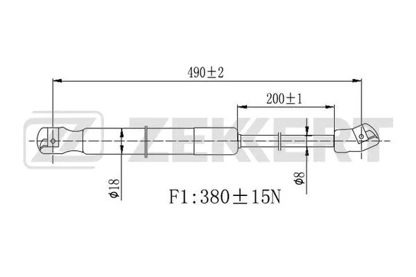Gas Spring, boot/cargo area (GF-2448)