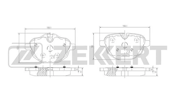 Brake Pad Set, disc brake (BS-1945)