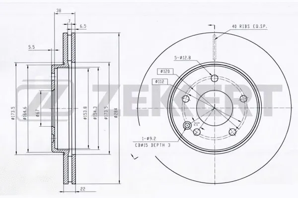 Brake Disc (BS-5848)