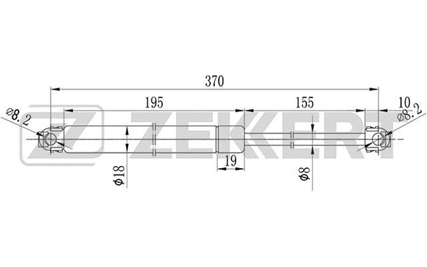 Gas Spring, boot/cargo area (GF-1004)