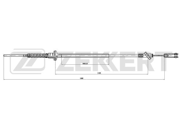 Cable Pull, clutch control (BZ-1348)