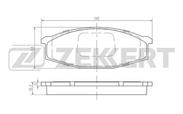 Brake Pad Set, disc brake (BS-2150)