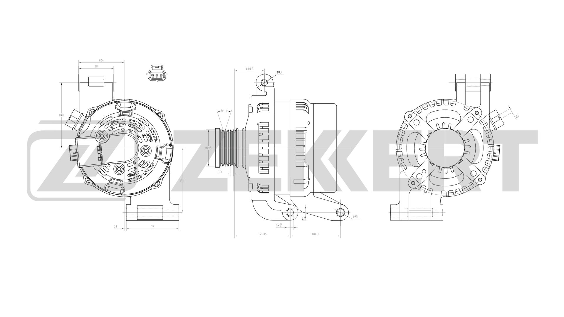 Alternator (GE-1008)