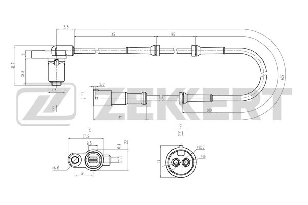 Sensor, wheel speed (SE-6207)