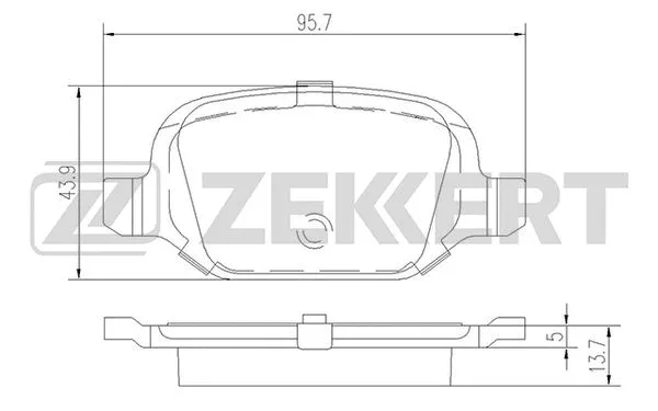 Brake Pad Set, disc brake (BS-2463)
