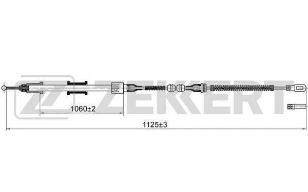 Cable Pull, parking brake (BZ-1195)