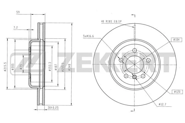 Brake Disc (BS-6160B)