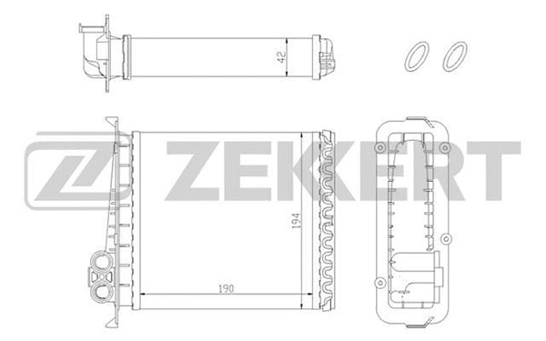 Heat Exchanger, interior heating (MK-5023)