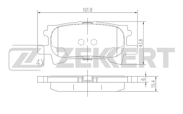 Brake Pad Set, disc brake (BS-1995)