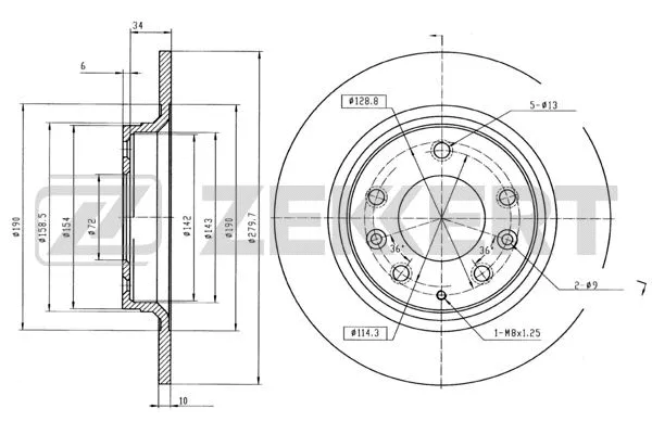 Brake Disc (BS-5161B)