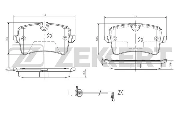 Brake Pad Set, disc brake (BS-2426)