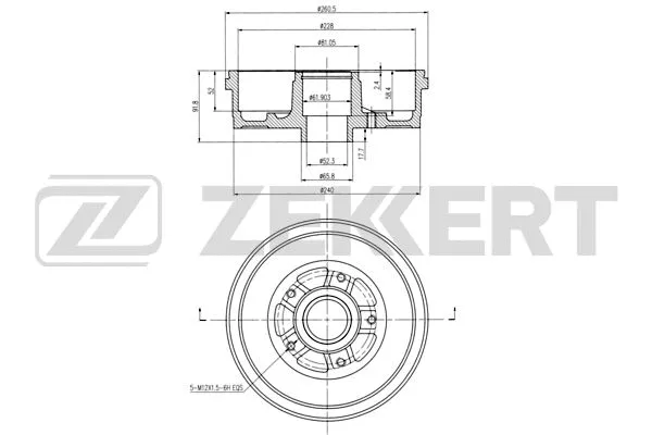 Brake Drum (BS-6282)
