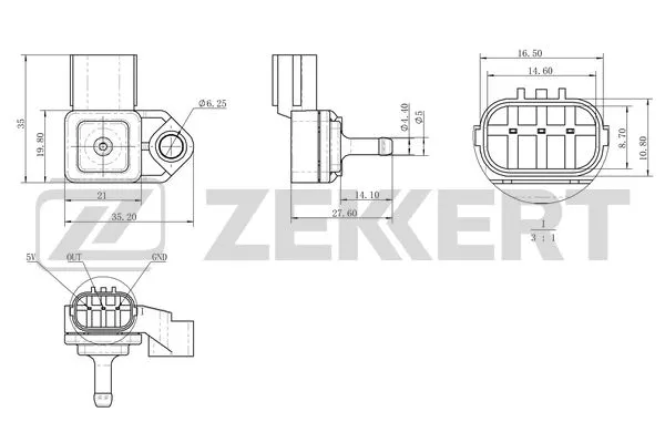 Sensor, intake manifold pressure (SE-1057)