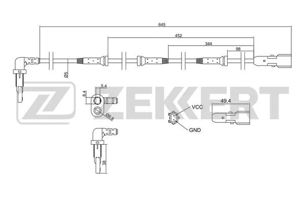 Sensor, wheel speed (SE-6173)