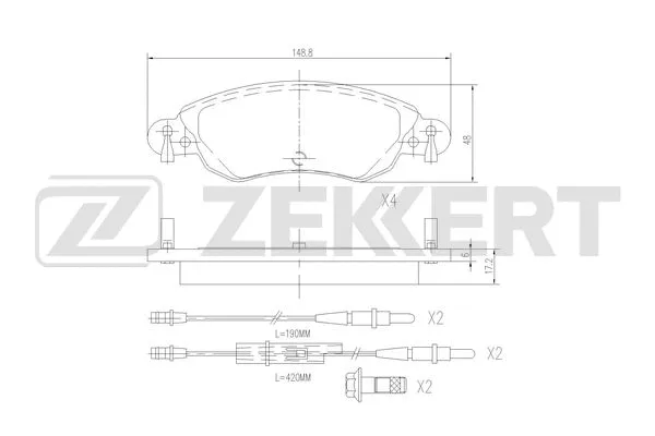 Brake Pad Set, disc brake (BS-3036)