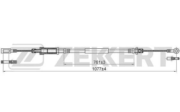 Cable Pull, parking brake (BZ-1033)