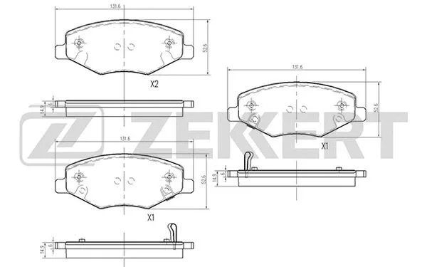 Brake Pad Set, disc brake (BS-1971)