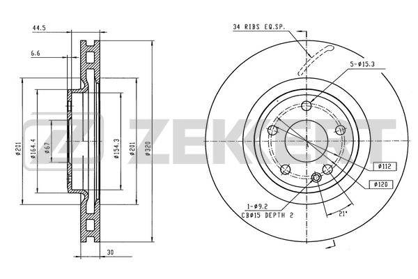 Brake Disc (BS-6554)