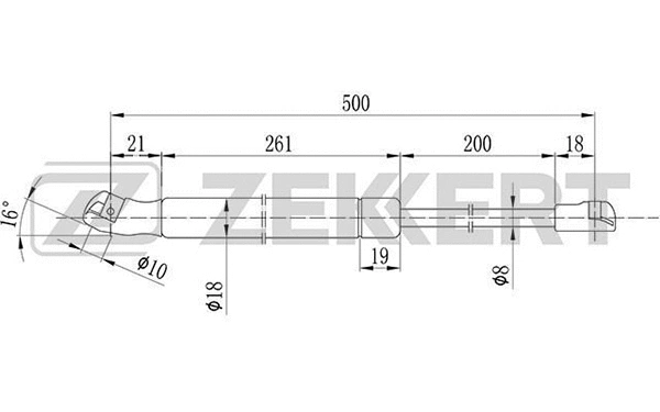 Gas Spring, boot/cargo area (GF-1763)