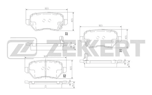 Brake Pad Set, disc brake (BS-3017)