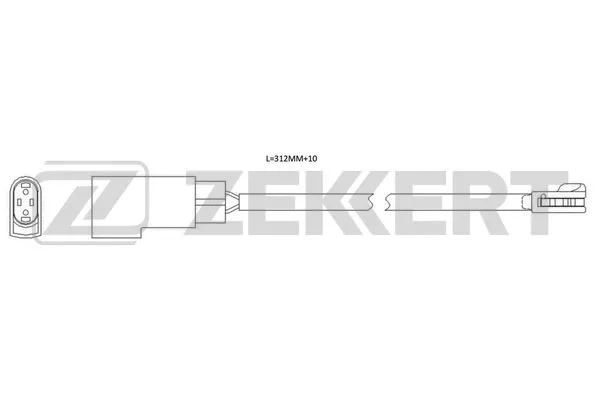 Warning Contact, brake pad wear (BS-8116)