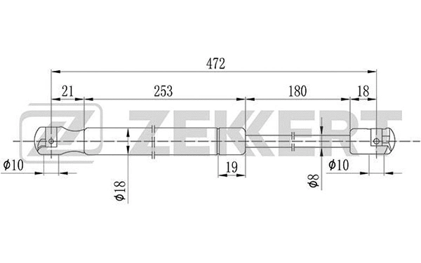 Gas Spring, boot/cargo area (GF-1676)