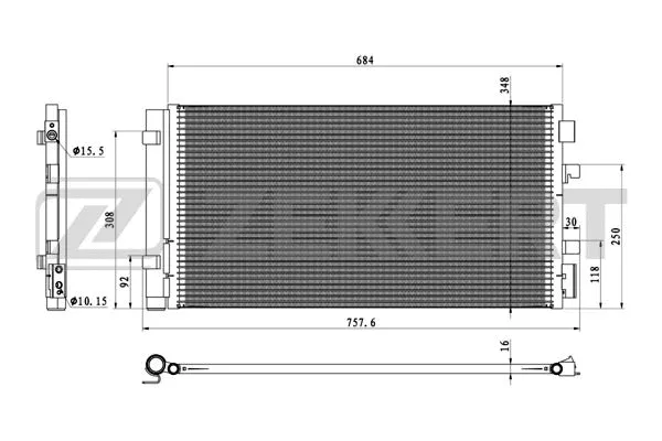 Condenser, air conditioning (MK-3175)