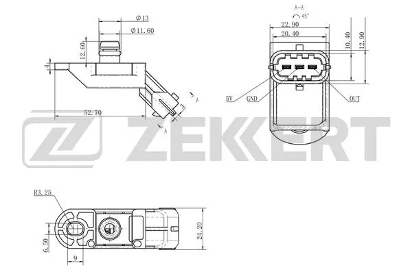 Sensor, intake manifold pressure (SE-1054)